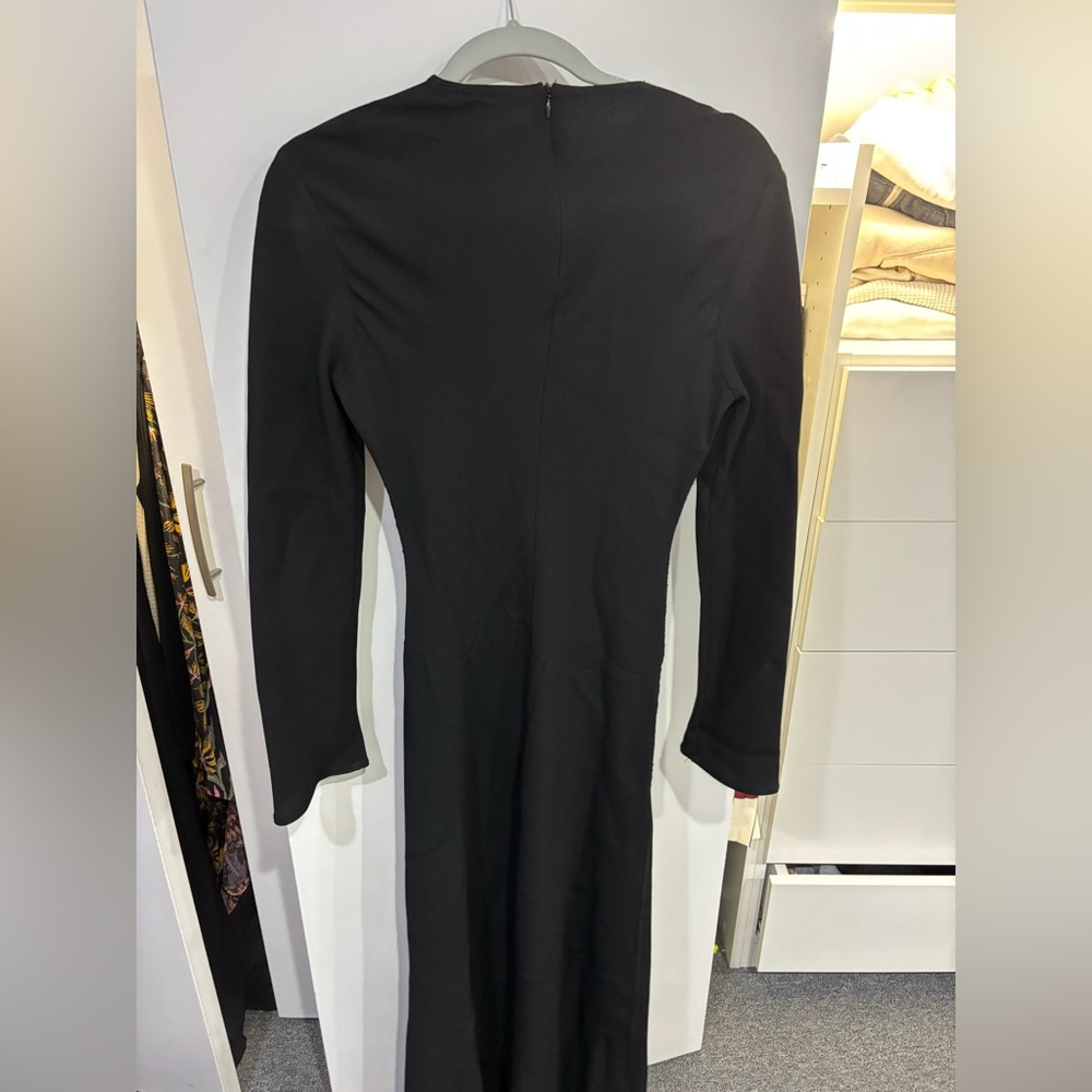 Elegant Black Long Sleeve Dress zara women’s
